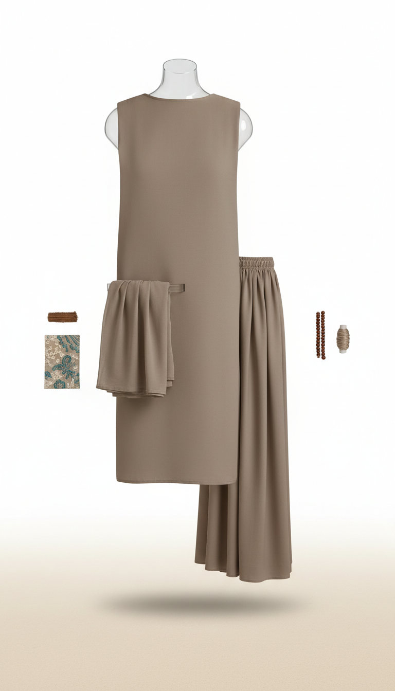 Unstitched Festive Lawn Ensemble